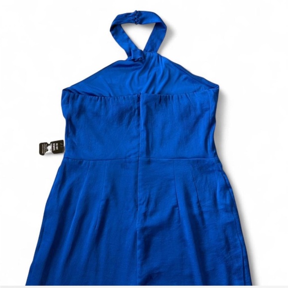 Express Royal Blue Halter Jumpsuit - Picture 5 of 7
